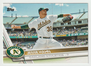 Jesse Hahn - Oakland Athletics (MLB Baseball Card) 2017 Topps # 140 Mint