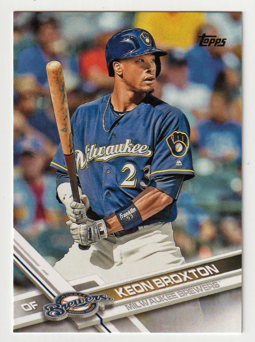 Keon Broxton - Milwaukee Brewers (MLB Baseball Card) 2017 Topps # 182 Mint