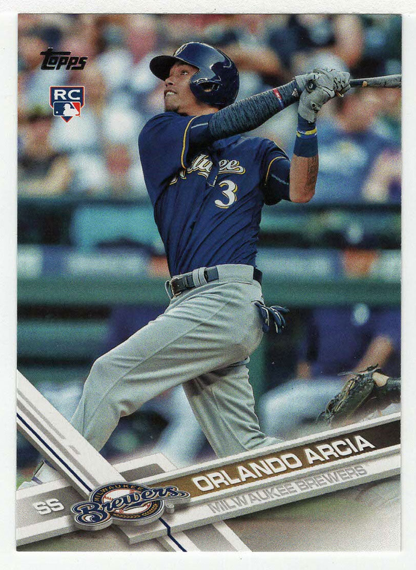 Orlando Arcia RC - Milwaukee Brewers (MLB Baseball Card) 2017 Topps # 255 Mint