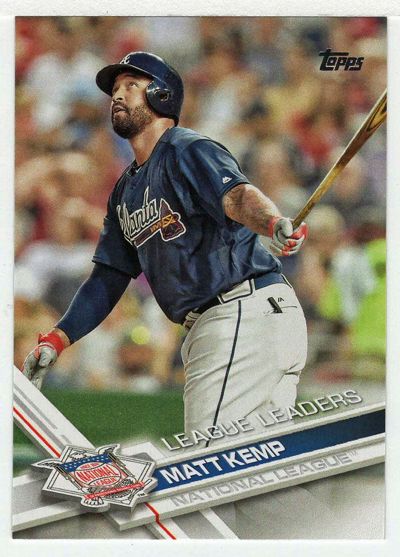 Matt Kemp - Atlanta Braves - League Leaders (MLB Baseball Card) 2017 Topps # 295 Mint