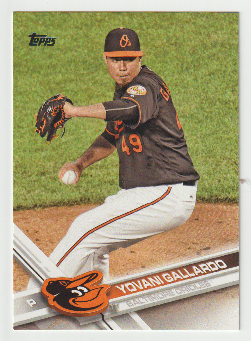 Yovani Gallardo - Baltimore Orioles (MLB Baseball Card) 2017 Topps # 308 Mint