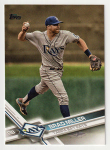 Brad Miller - Tampa Bay Rays (MLB Baseball Card) 2017 Topps # 356 Mint