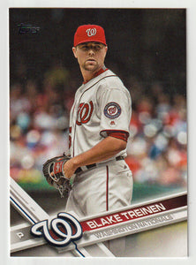Blake Treinen RC - Washington Nationals (MLB Baseball Card) 2017 Topps # 398 Mint