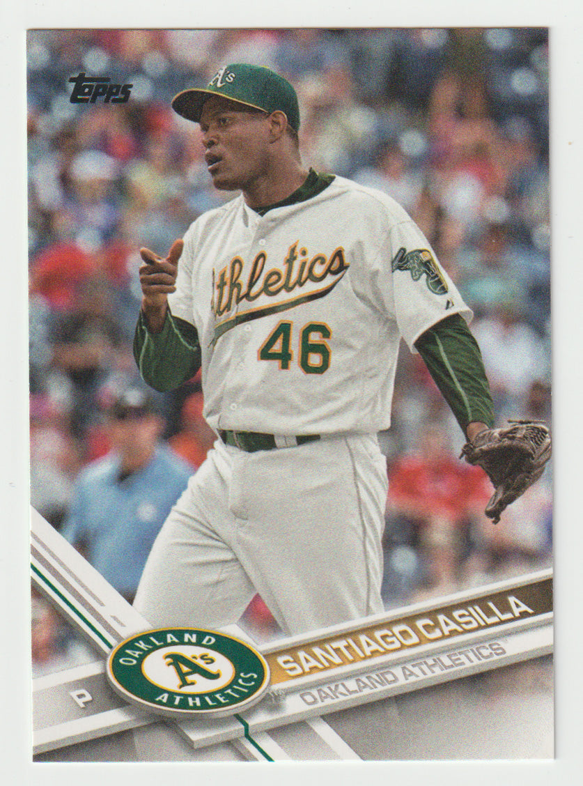 Santiago Casilla - Oakland Athletics (MLB Baseball Card) 2017 Topps # 421 Mint