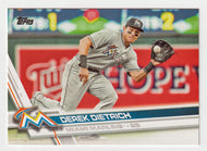 Derek Dietrich - Miami Marlins (MLB Baseball Card) 2017 Topps # 424 Mint
