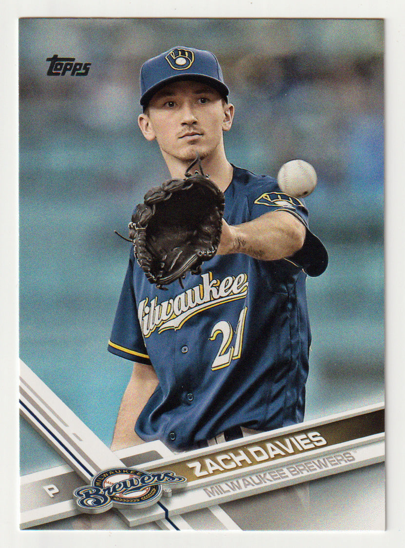 Zach Davies - Milwaukee Brewers (MLB Baseball Card) 2017 Topps # 477 Mint