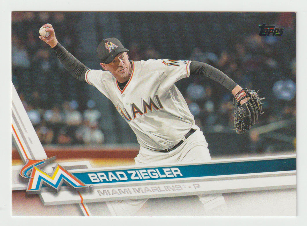 Brad Ziegler - Miami Marlins (MLB Baseball Card) 2017 Topps # 538 Mint