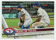 Elvis Andrus - Rougned Odor - Texas Rangers - Heart of Texas (MLB Baseball Card) 2017 Topps # 566 Mint
