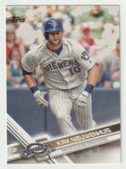 Kirk Nieuwenhuis - Milwaukee Brewers (MLB Baseball Card) 2017 Topps # 588 Mint