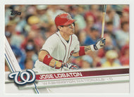 Jose Lobaton - Washington Nationals (MLB Baseball Card) 2017 Topps # 651 Mint