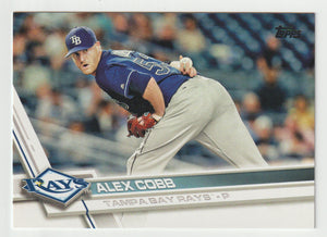 Alex Cobb - Tampa Bay Rays (MLB Baseball Card) 2017 Topps # 667 Mint