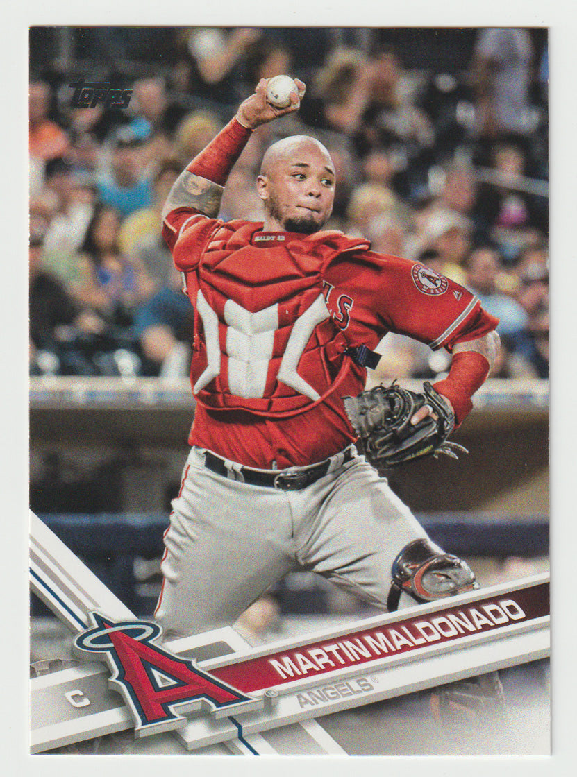Martin Maldonado - Los Angeles Angels (MLB Baseball Card) 2017 Topps # 670 Mint