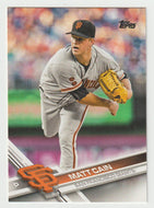 Matt Cain - San Francisco Giants (MLB Baseball Card) 2017 Topps # 693 Mint