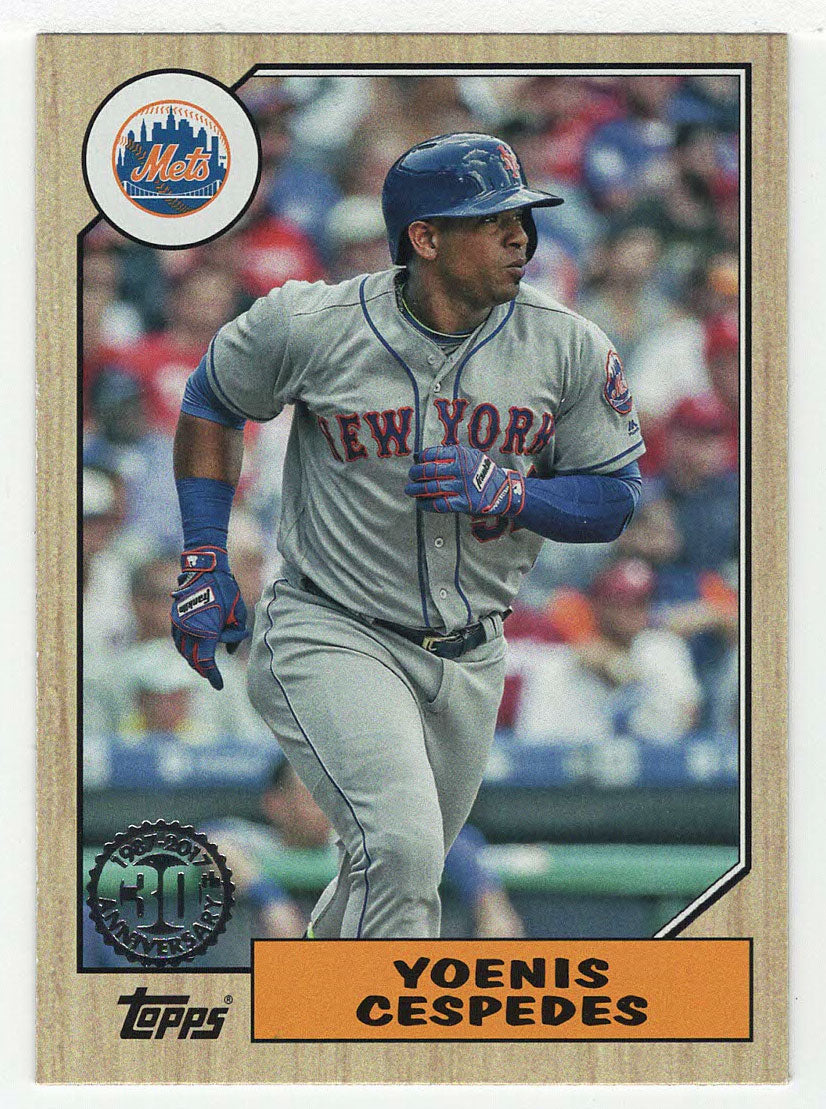 Yoenis Cespedes - New York Mets - '87 Topps Design (MLB Baseball Card) 2017 Topps # 87-24 Mint