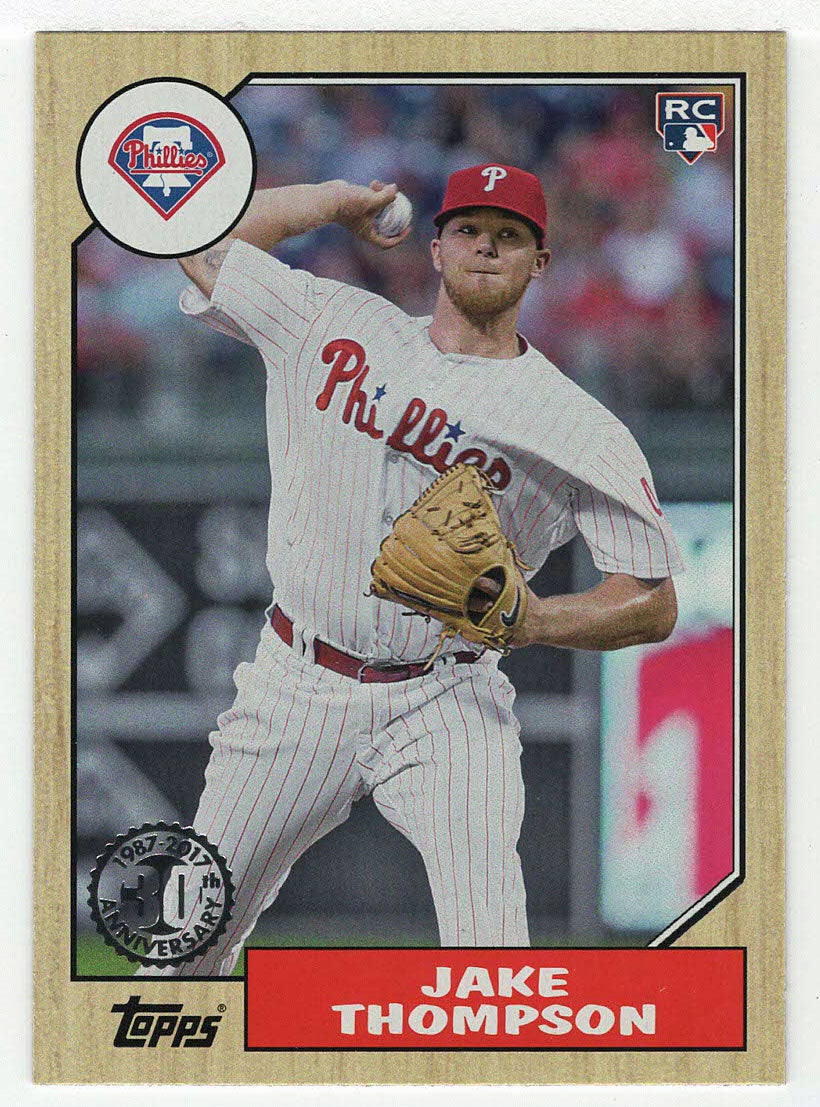 Jake Thompson - Philadelphia Phillies - '87 Topps Design (MLB Baseball Card) 2017 Topps # 87-116 Mint
