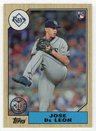 Jose De Leon - Tampa Bay Rays - '87 Topps Design (MLB Baseball Card) 2017 Topps # 87-131 Mint