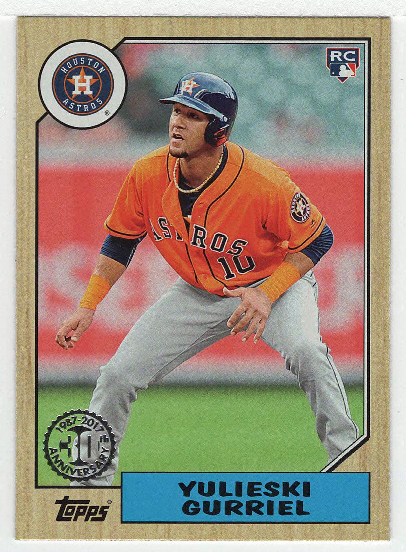 Yulieski Gurriel - Houston Astros - '87 Topps Design (MLB Baseball Card) 2017 Topps # 87-137 Mint