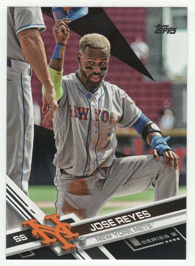 Jose Reyes 58/66 - New York Mets - Black Foil (MLB Baseball Card) 2017 Topps # 647 Mint