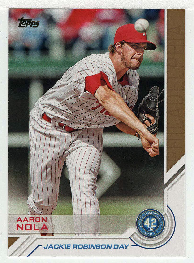 Aaron Nola - Philadelphia Phillies - Jackie Robinson Day (MLB Baseball Card) 2017 Topps # JRD-19 Mint