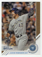 Ryan Braun - Milwaukee Brewers - Jackie Robinson Day (MLB Baseball Card) 2017 Topps # JRD-24 Mint