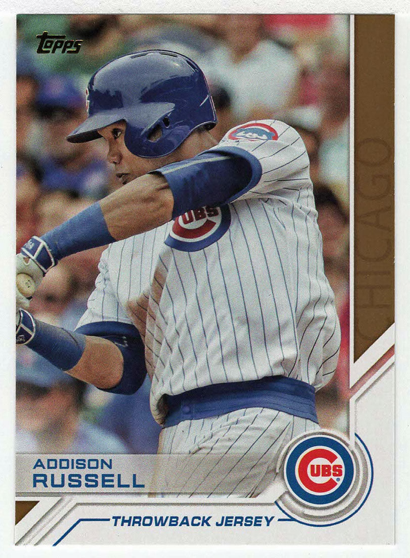 Addison Russell - Chicago Cubs - Salute (MLB Baseball Card) 2017 Topps # S-186 Mint