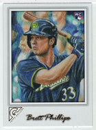 Brett Phillips RC - Milwaukee Brewers (MLB Baseball Card) 2017 Topps Gallery # 41 Mint