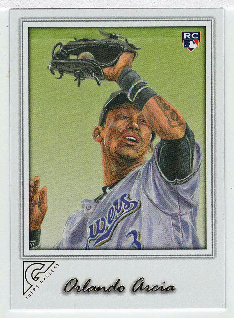 Orlando Arcia RC - Milwaukee Brewers (MLB Baseball Card) 2017 Topps Gallery # 68 Mint