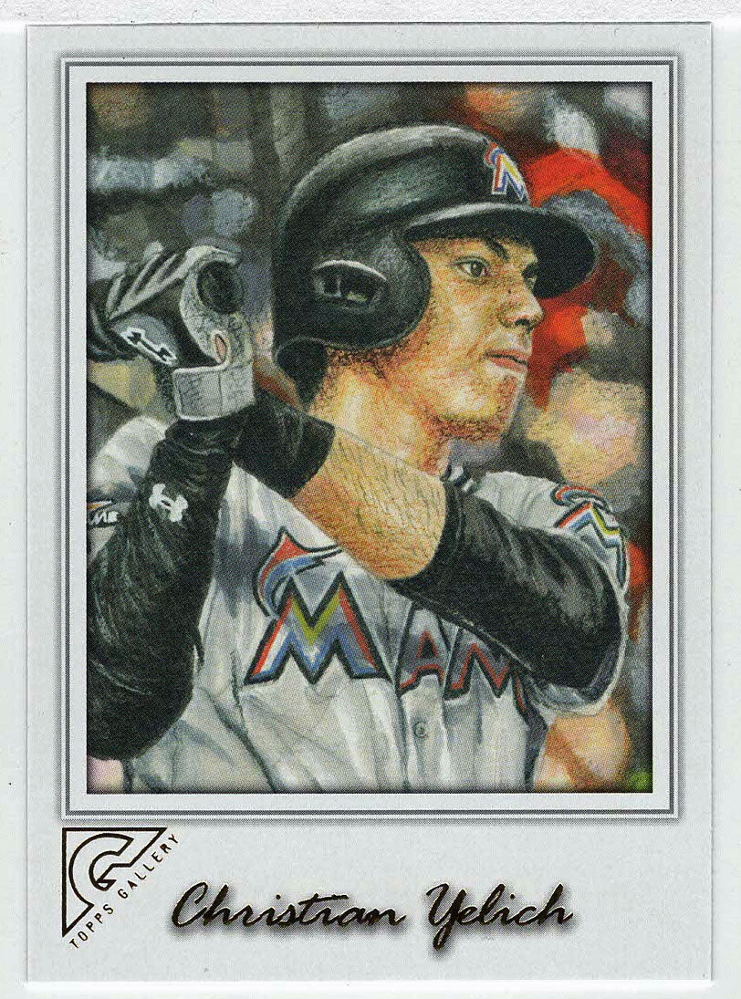 Christian Yelich - Miami Marlins (MLB Baseball Card) 2017 Topps Gallery # 121 Mint