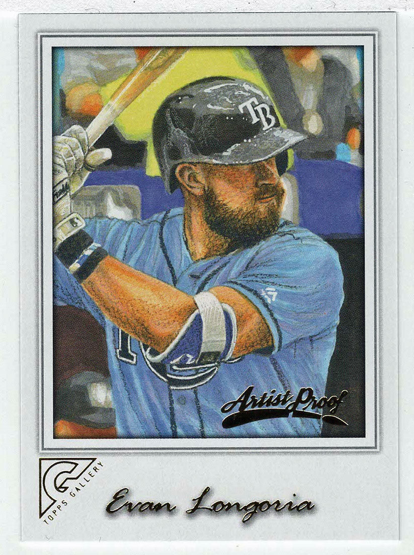 Evan Longoria - Tampa Bay Rays - Artist Proof (MLB Baseball Card) 2017 Topps Gallery # 20 Mint
