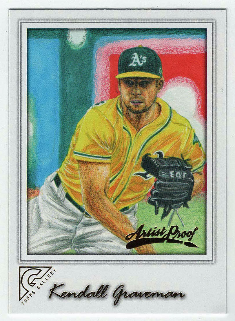 Kendall Graveman - Oakland Athletics - Artist Proof (MLB Baseball Card) 2017 Topps Gallery # 63 Mint