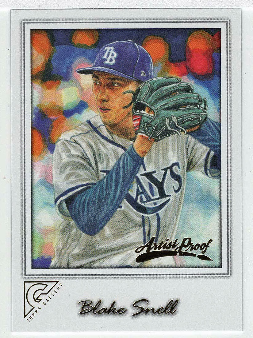 Blake Snell - Tampa Bay Rays - Artist Proof (MLB Baseball Card) 2017 Topps Gallery # 69 Mint