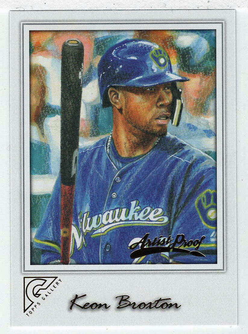 Keon Broxton - Milwaukee Brewers - Artist Proof (MLB Baseball Card) 2017 Topps Gallery # 112 Mint
