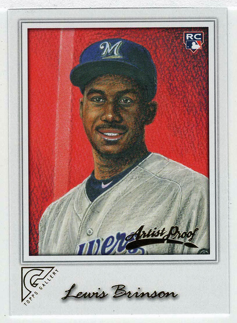 Lewis Brinson - Milwaukee Brewers - Artist Proof (MLB Baseball Card) 2017 Topps Gallery # 149 Mint