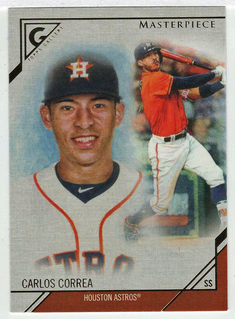Carlos Correa - Houston Astros - Masterpieces (MLB Baseball Card) 2017 Topps Gallery # MP-3 Mint