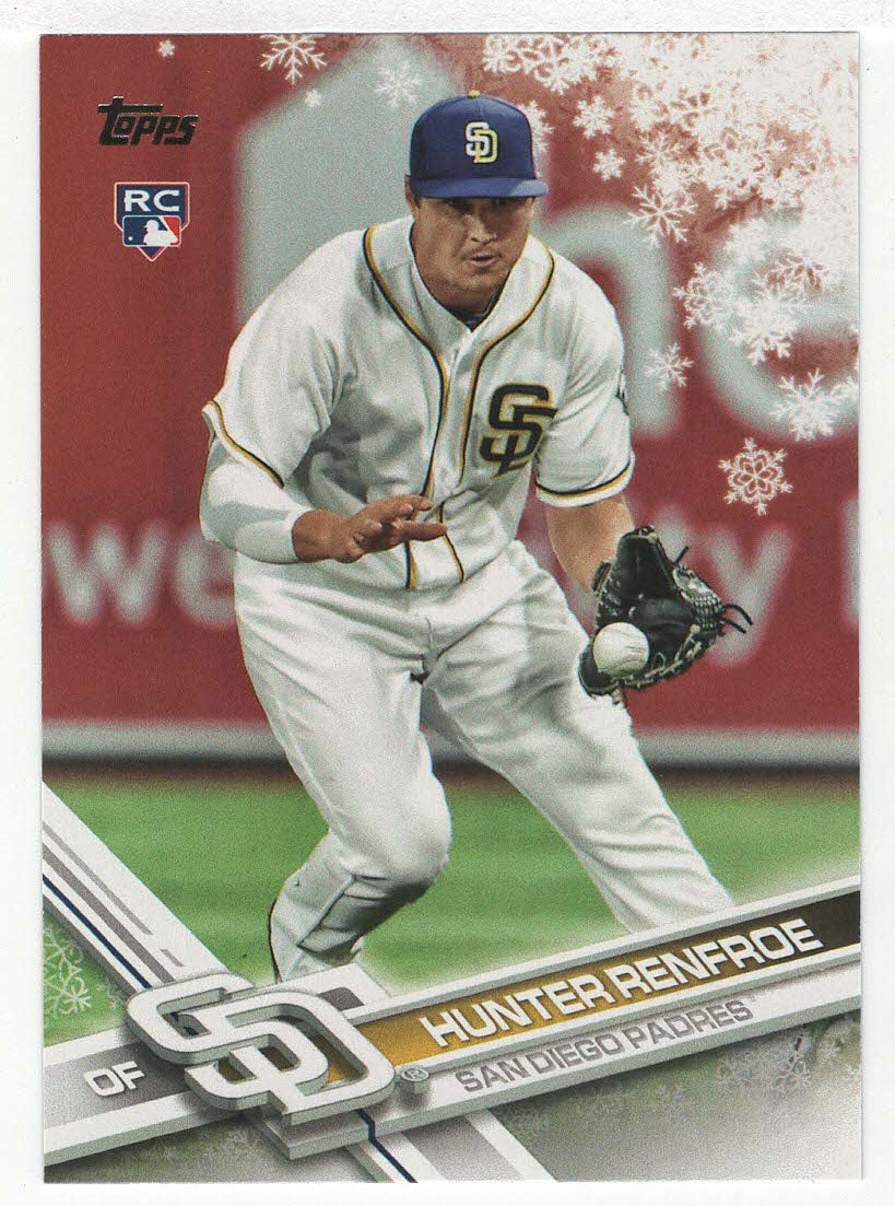 Hunter Renfroe RC - San Diego Padres (MLB Baseball Card) 2017 Topps Walmart Holiday Snowflake # 6 Mint