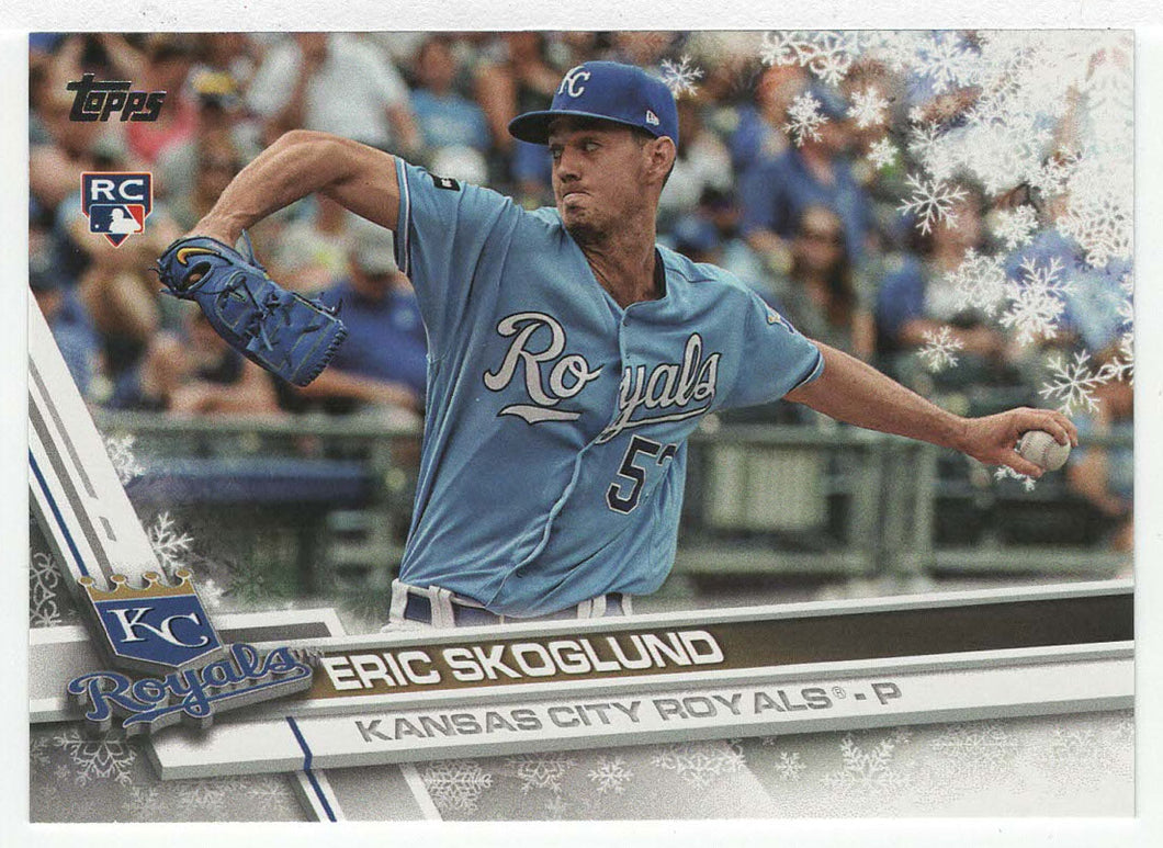 Eric Skoglund RC - Kansas City Royals (MLB Baseball Card) 2017 Topps Walmart Holiday Snowflake # 8 Mint