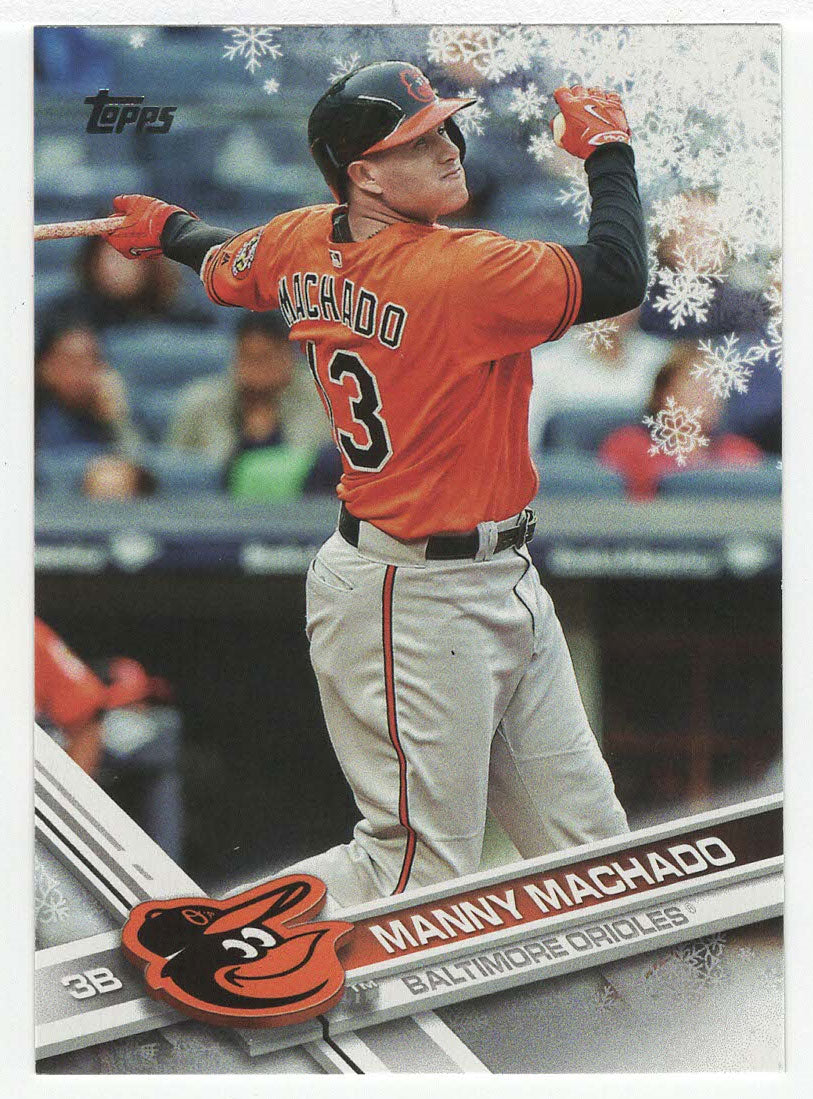 Manny Machado - Baltimore Orioles (MLB Baseball Card) 2017 Topps Walmart Holiday Snowflake # 13 Mint