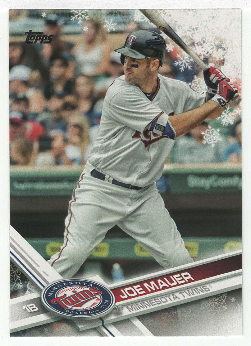 Joe Mauer - Minnesota Twins (MLB Baseball Card) 2017 Topps Walmart Holiday Snowflake # 18 Mint