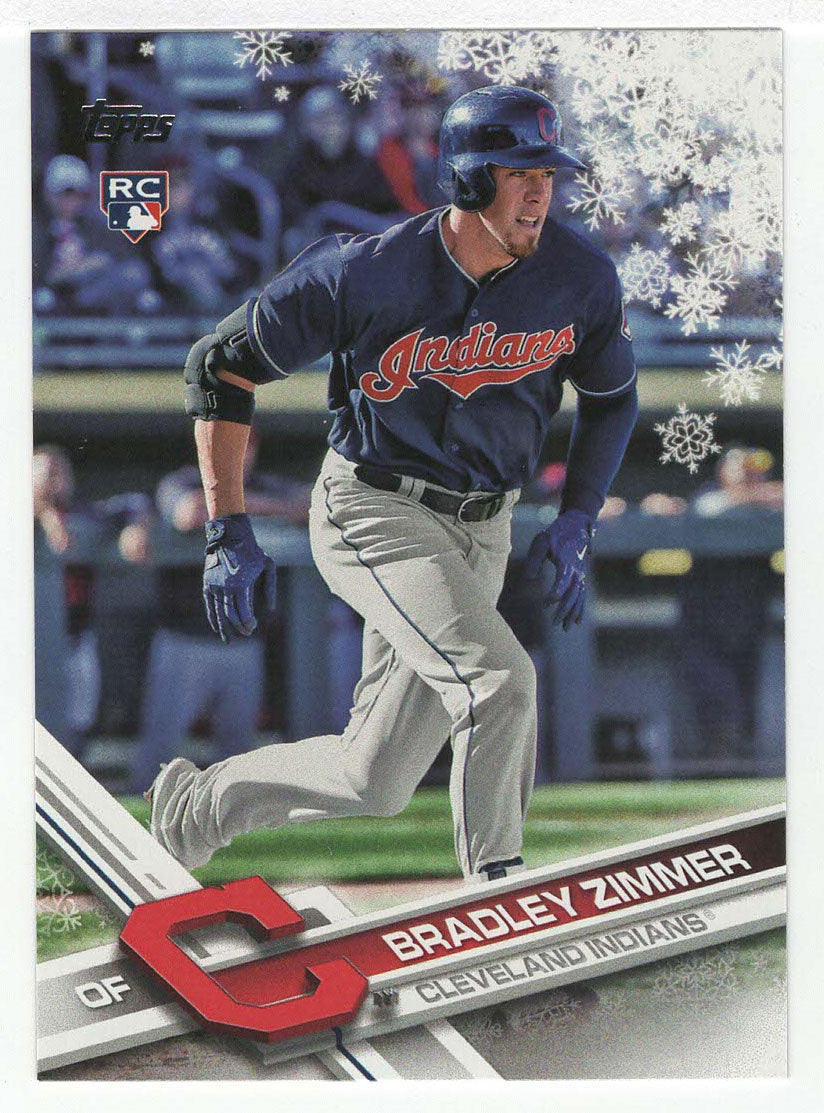 Bradley Zimmer - Cleveland Indians (MLB Baseball Card) 2017 Topps Walmart Holiday Snowflake # 21 Mint