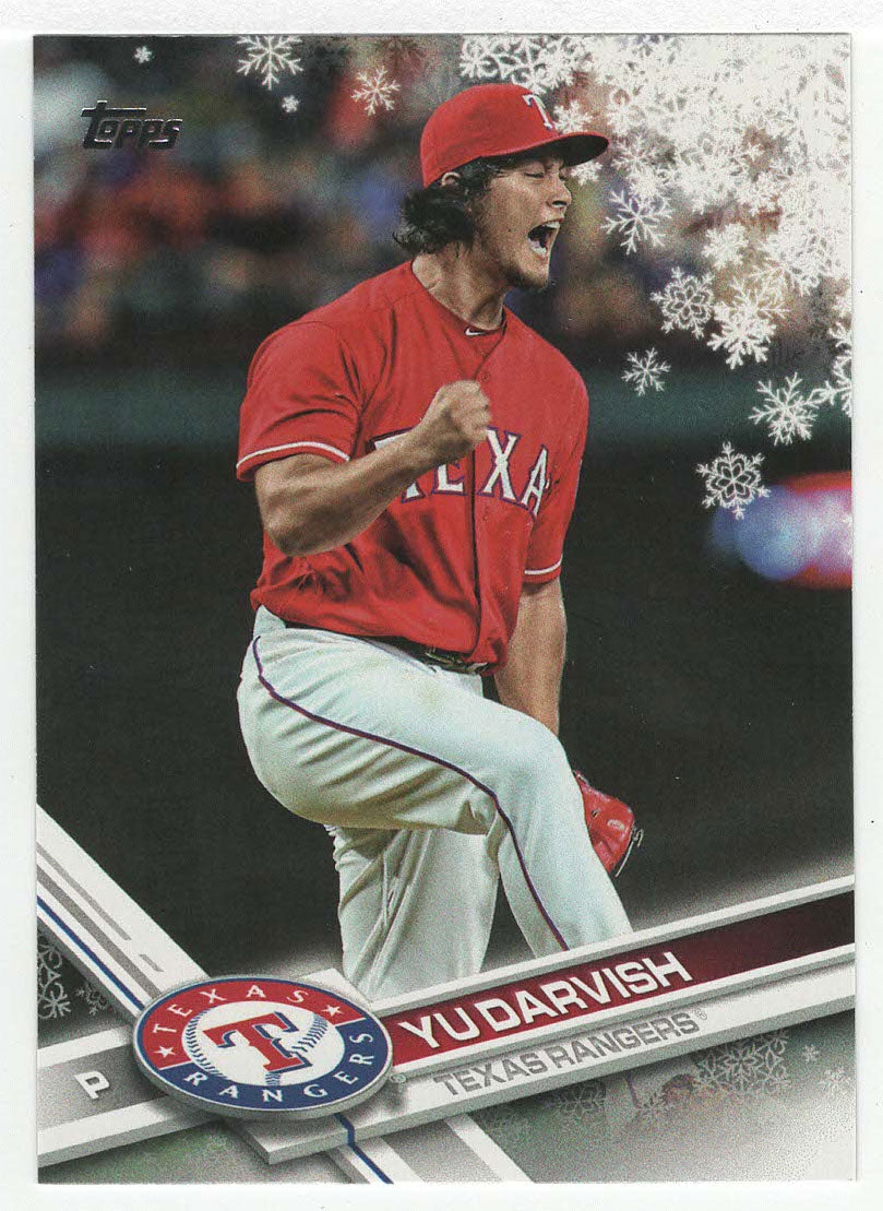 Yu Darvish - Texas Rangers (MLB Baseball Card) 2017 Topps Walmart Holiday Snowflake # 29 Mint