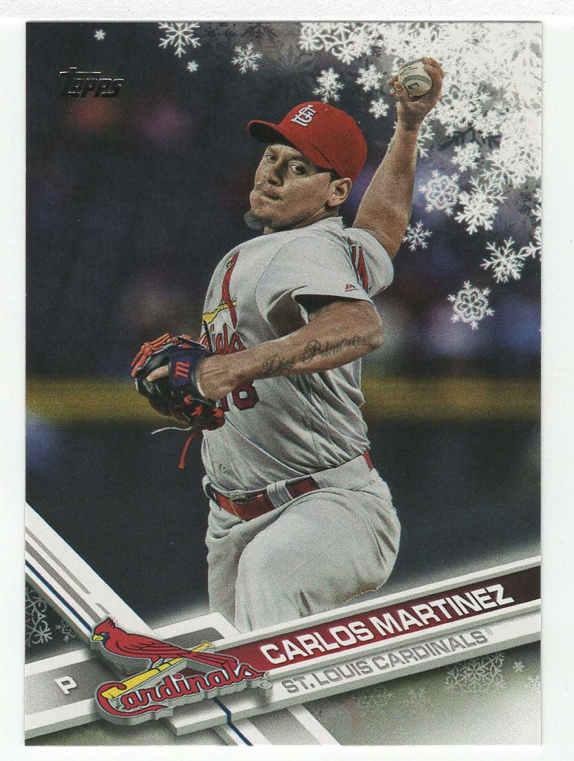 Carlos Martinez - St. Louis Cardinal (MLB Baseball Card) 2017 Topps Walmart Holiday Snowflake # 33 Mint