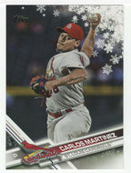 Carlos Martinez - St. Louis Cardinal (MLB Baseball Card) 2017 Topps Walmart Holiday Snowflake # 33 Mint
