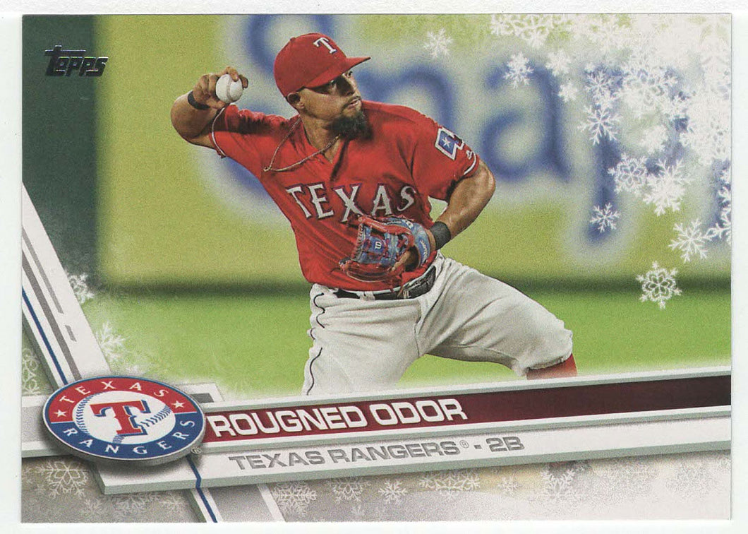Rougned Odor - Texas Rangers (MLB Baseball Card) 2017 Topps Walmart Holiday Snowflake # 34 Mint