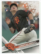 Christian Arroyo RC - San Francisco Giants (MLB Baseball Card) 2017 Topps Walmart Holiday Snowflake # 37 Mint