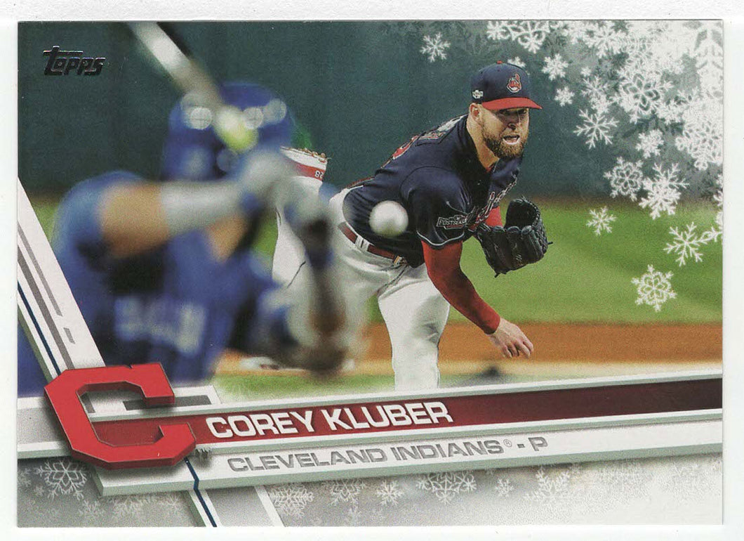 Corey Kluber - Cleveland Indians (MLB Baseball Card) 2017 Topps Walmart Holiday Snowflake # 39 Mint