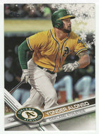Yonder Alonso - Oakland Athletics (MLB Baseball Card) 2017 Topps Walmart Holiday Snowflake # 42 Mint
