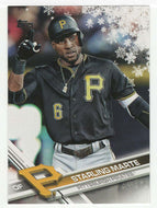 Starling Marte - Pittsburgh Pirate (MLB Baseball Card) 2017 Topps Walmart Holiday Snowflake # 44 Mint