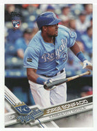 Jorge Bonifacio RC - Kansas City Royals (Missing Snowflakes) (MLB Baseball Card) 2017 Topps Walmart Holiday Snowflake # 49 Mint