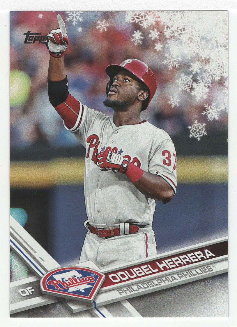 Odubel Herrera - Philadelphia Phillies (MLB Baseball Card) 2017 Topps Walmart Holiday Snowflake # 52 Mint