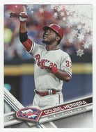 Odubel Herrera - Philadelphia Phillies (MLB Baseball Card) 2017 Topps Walmart Holiday Snowflake # 52 Mint